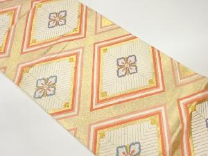 花菱模様織出し袋帯